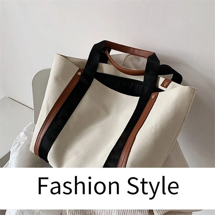 Large Canvas Beach Tote Bag