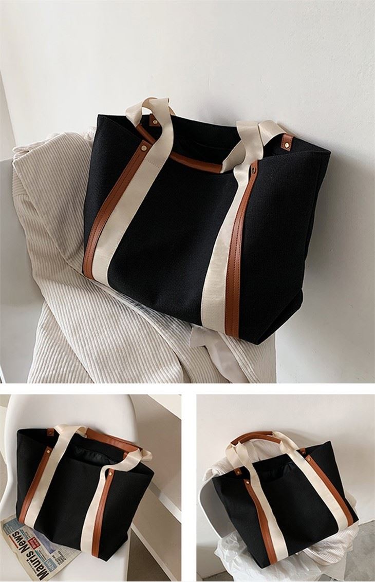 Large Canvas Beach Tote Bag