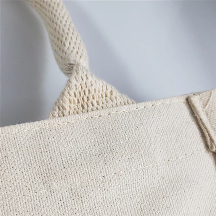 Natural Canvas Webbing Favor Tote Bag